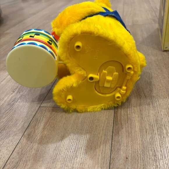 Vintage Teddy the Cheerleader Bear with Box 1980s NOT working for Parts/Repair - Picture 5 of 10